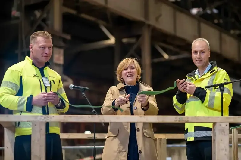 Åpning av jordvaskeanlegg